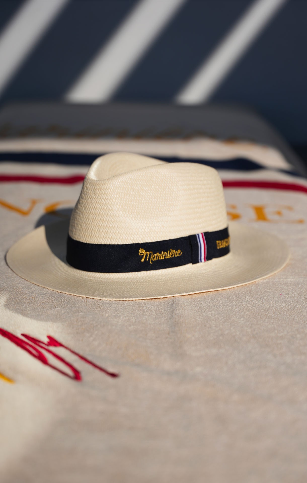Chapeau Panama Montecristi Pour Homme - Taille 55, Couleur Ivoire, Paille Naturelle, Fait Main En France, Neuf