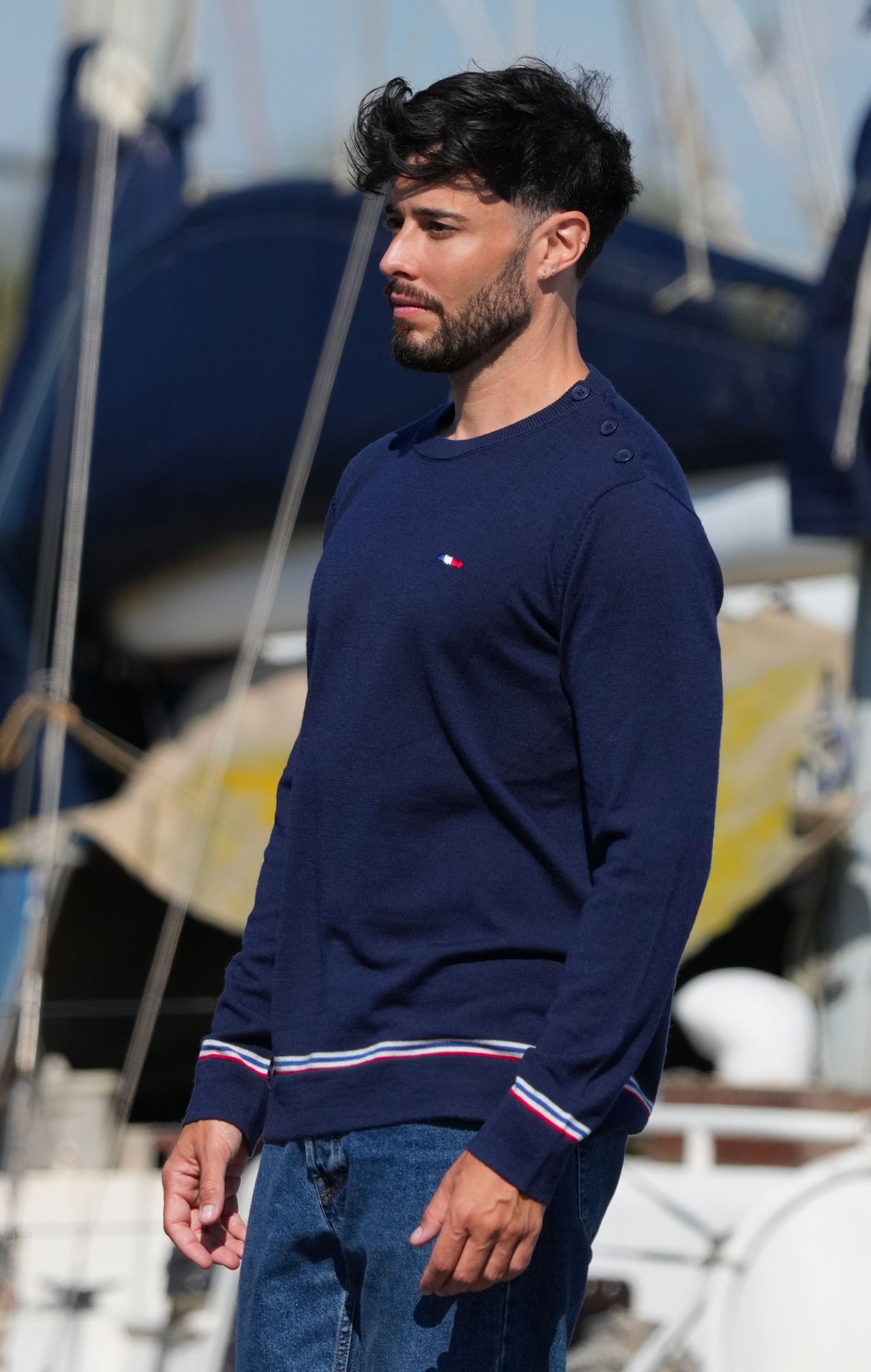 Pull en laine Homme ENZO MARINE