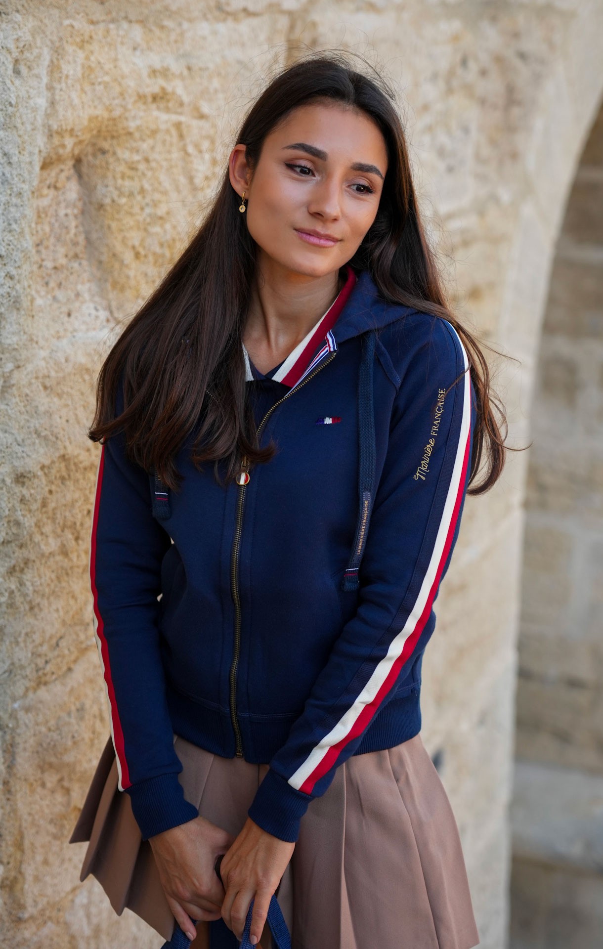 Bleu Marine Sweat Capuche Femme Tommy Hilfiger Sweat Capuche Femme