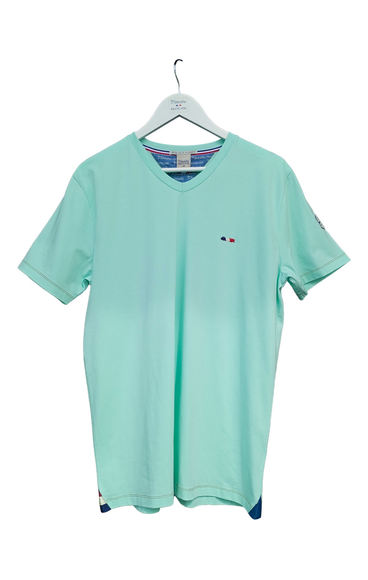 Tee-shirt Vert Pastel manches courtes La Marinière Française