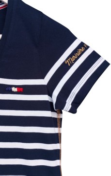 Tee-shirt marin femme MIRABELLE MARINE BLANC