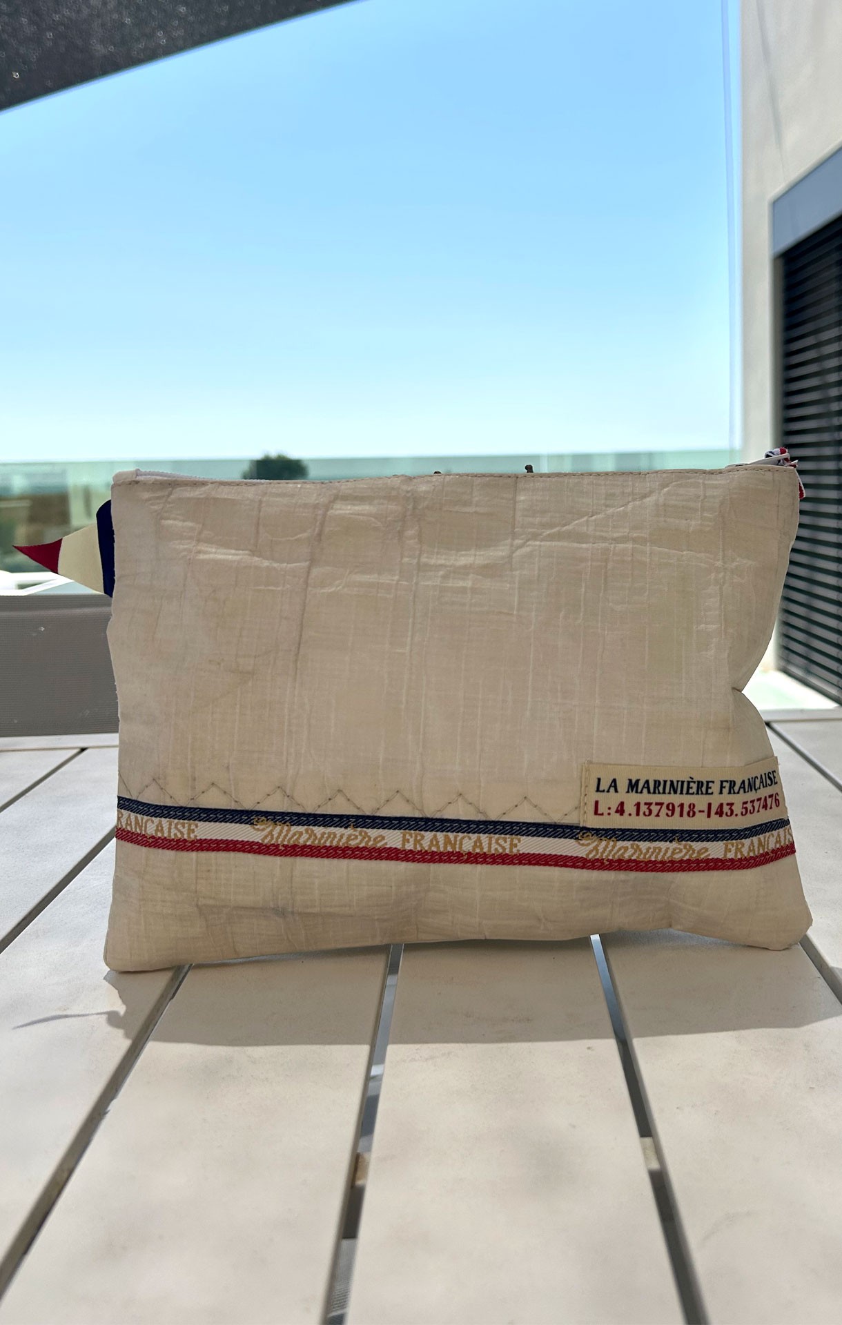 Pochette en voile de bateau N°11