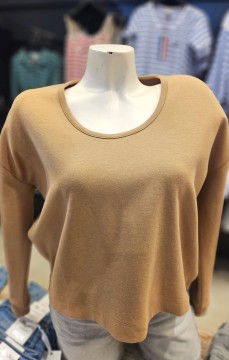 Top Femme BLANCHE OCRE