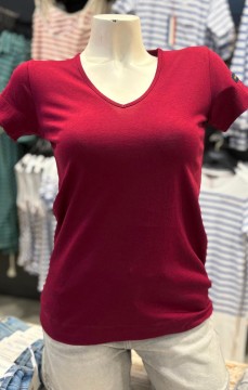 Tee-shirt femme ISIDORE BORDEAUX