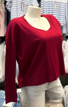 Top Femme ARMEL BORDEAUX