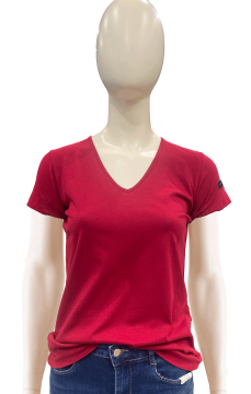 Tee-shirt uni femme ISIDORE BORDEAUX