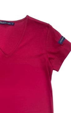Tee-shirt uni femme ISIDORE BORDEAUX