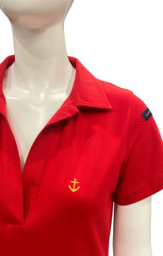 Robe polo femme HELIE BORDEAUX