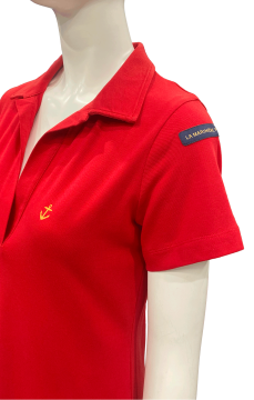 Robe polo femme HELIE BORDEAUX