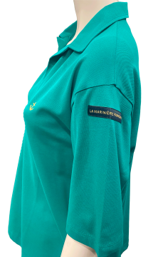 Polo manches courtes femme EDWIN VERT