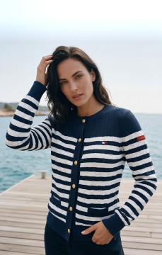 Gilet femme AUBE MARINE BLANC