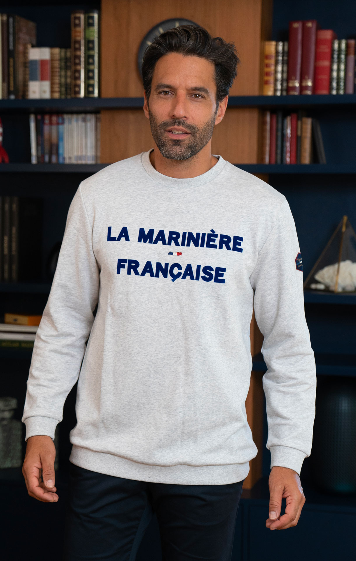 T-shirt manches longues homme ARNAUD MARINE – La Marinière Française